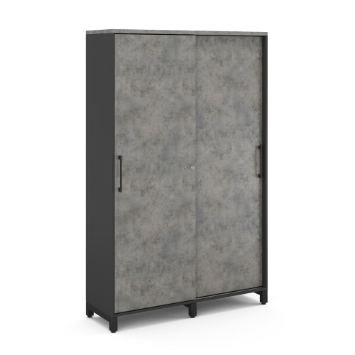 Гардероб-купе Kobor HG-120/60/M black/chicago Гардероб-купе Kobor HG-120/60/M black/chicago