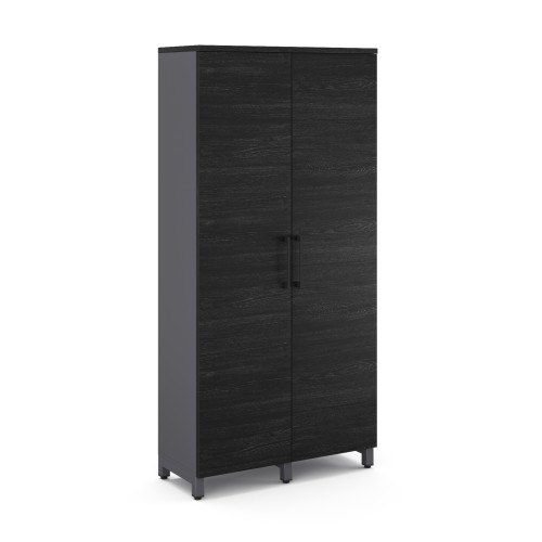 Гардероб распашной Kobor HRG-90/40/M graphite/wood Гардероб распашной Kobor HRG-90/40/M graphite/wood