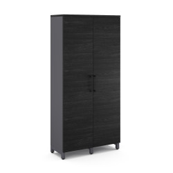 Гардероб распашной Kobor HRG-90/60/M graphite/wood