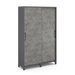 Гардероб-купе Kobor HG-120/60/M graphite/chicago