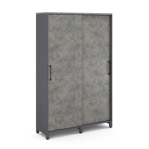 Гардероб-купе Kobor HG-120/60/M graphite/chicago Гардероб-купе Kobor HG-120/60/M graphite/chicago