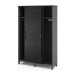 Гардероб-купе Kobor HG-120/60/M graphite/wood Гардероб-купе Kobor HG-120/60/M graphite/wood