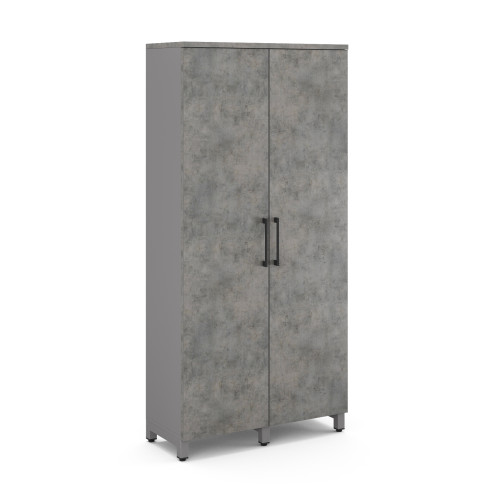 Гардероб распашной Kobor HRG-90/60/M aluminum/chicago Гардероб распашной Kobor HRG-90/60/M aluminum/chicago