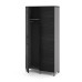 Гардероб распашной Kobor HRG-90/40/M aluminum/wood