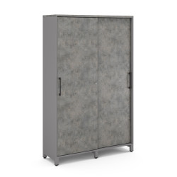 Гардероб-купе Kobor HG-120/60/M aluminum/chicago