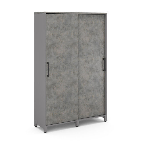 Гардероб-купе Kobor HG-120/60/M aluminum/chicago Гардероб-купе Kobor HG-120/60/M aluminum/chicago
