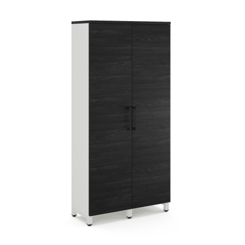 Гардероб распашной Kobor HRG-90/40/M white/wood Гардероб распашной Kobor HRG-90/40/M white/wood