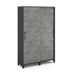 Шкаф-купе гардероб Kobor HKG/5-120/40/M black/chicago Шкаф-купе гардероб Kobor HKG/5-120/40/M black/chicago