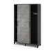 Шкаф-купе гардероб Kobor HKG/5-120/60/M black/chicago Шкаф-купе гардероб Kobor HKG/5-120/60/M black/chicago