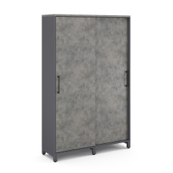 Шкаф-купе гардероб Kobor HKG/5-120/60/M graphite/chicago