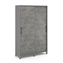 Шкаф-купе гардероб Kobor HKG/5-120/40/M aluminum/chicago Шкаф-купе гардероб Kobor HKG/5-120/40/M aluminum/chicago